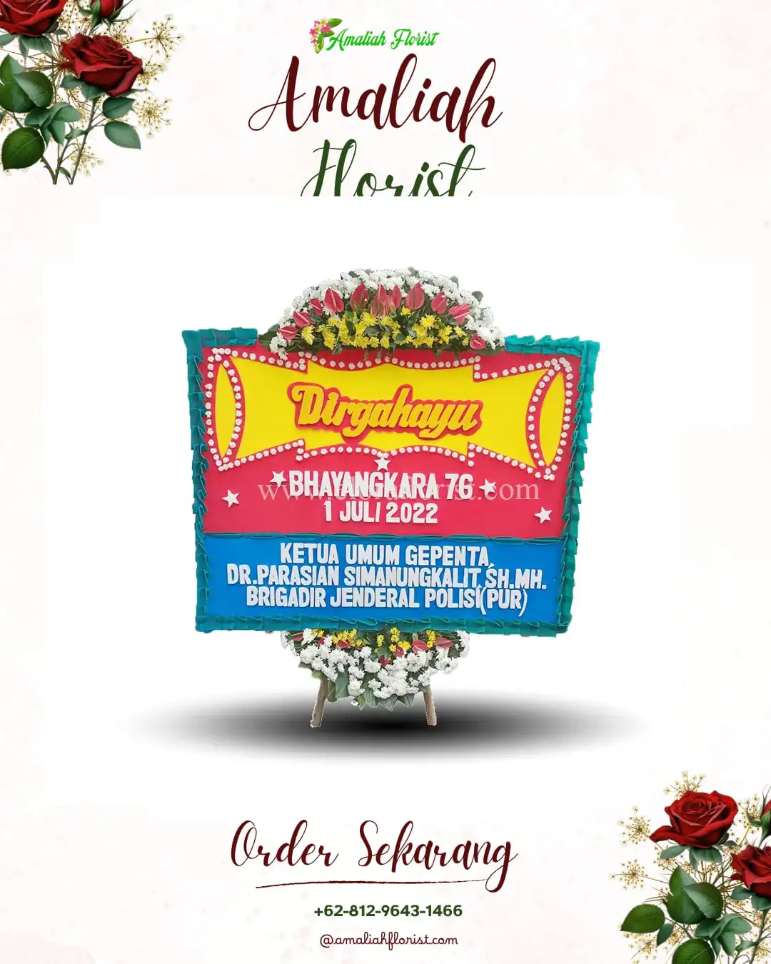 Papan Bunga HUT Ulang Tahun Kaligowong